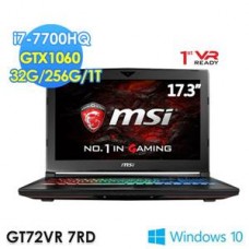 MSI微星 GT72VR 7RD-472TW-BB7770H32G1T0DB10MH17.3吋筆電